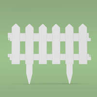 Garden of Eden Garden of Eden Virágágyás szegély, kerítés - 40x30 cm - fehér (11471A)