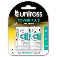 Uniross Uniross 1,5V LR14/C/baby tartós alkáli elem POWER PLUS 2db/csomag