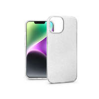 Haffner Apple iPhone 14 szilikon hátlap - Glitter - ezüst