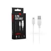 Maxlife Maxlife USB - Lightning adat- és töltőkábel 1 m-es vezetékkel - Maxlife 8-PIN USB Cable - 5V/1A - fehér