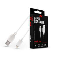 Maxlife Maxlife USB - Lightning adat- és töltőkábel 1 m-es vezetékkel - Maxlife 8-PIN USB Cable - 5V/2A - fehér