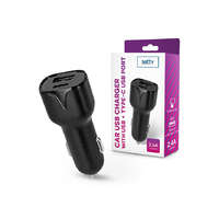 Setty Setty szivargyújtó töltő adapter USB + Type-C bemenettel - Setty Car USB Chargerwith USB +Type-C Ports - 5V/2,4A - fekete