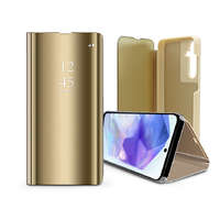 Haffner Smart Clear View oldalra nyíló flipes tok - Samsung SM-A556 Galaxy A55 - arany