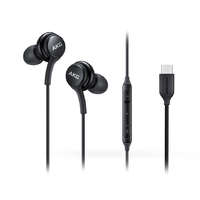 AKG Samsung gyári sztereó felvevős fülhallgató - EO-IC100BBE tuned by AKG - Type-C csatlakozó - fekete (ECO csomagolás)