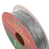 Family Family Fényes dekor zsinór - 10 m - ezüst (58569B)