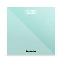 Bewello Bewello Személymérleg - 180 kg - elemes - üveg (BW3014)