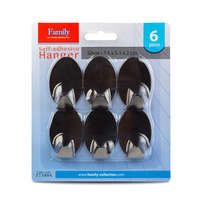 Family Family Öntapadós akasztó - rozsdamentes acél - 6 db / csomag (57349A)