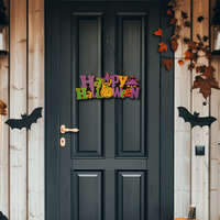 Halloween-i dekoráció - "Happy Halloween" - akasztható - 42,5 x 18 cm (56572)