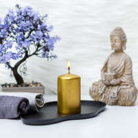 Vog Und Arths Vog Und Arths Gyertya - arany, illatmentes - 130 g (58807B)