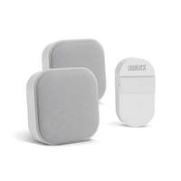 Delight Delight 2 az 1-ben vezetéknélküli csengő és éjjelifény - Kinetic - dupla vevőegységgel - fehér (55347WH-2)