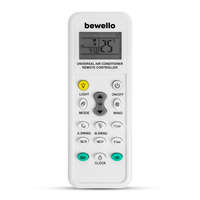 Bewello Bewello Univerzális légkondicionáló távirányító - 1000 az 1-ben - 2 x AAA - fehér (BW4008)