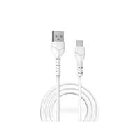 Devia Devia USB - USB Type-C adat- és töltőkábel 1 m-es vezetékkel - Devia Kintone Cable V2 Series for Type-C - 5V/2.1A - fehér - ECO csomagolás