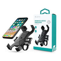 Devia Devia univerzális kerékpárra / motorkerékpárra szerelhető telefontartó 4,7-7.0" méretű készülékekhez - Devia Voyager Series Motorcycle Bicycle Phone Holder - fekete