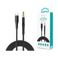 Devia Devia 3,5 mm jack - Type-C audio kábel 1 m-es vezetékkel - Devia Series iPure AUX Audio Cable - fekete