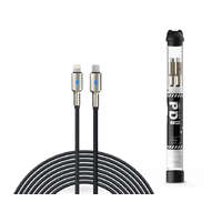 Devia Devia USB Type-C - Lightning adat- és töltőkábel 1 m-es vezetékkel - Devia Tube Mars Series PD Cable With Lightning - 5V/3A - fekete