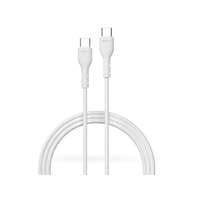 Devia Devia USB Type-C - USB Type-C adat- és töltőkábel 1 m-es vezetékkel - Devia Kintone Series Type-C To Type-C Cable - 15W - fehér - ECO csomagolás