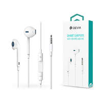 Devia Devia univerzális sztereó felvevős fülhallgató - 3,5 mm jack - Devia Smart Earpods - fehér