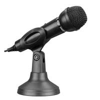 Snopy Snopy Mikrofon - SN-140M (3,5 Jack csatlakozó; 180cm kábel; állvány, fekete)