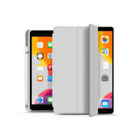 Tech-Protect Apple iPad 10.2 (2019/2020/2021) tablet tok (Smart Case) on/off funkcióval, Apple Pencil tartóval - Tech-Protect - szürke (ECO csomagolás)