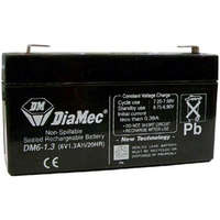 Diamec Diamec DM6-1.3 6V 1.3Ah zselés ólom akkumulátor gondozásmentes