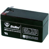 Diamec Diamec DM12-1.3 12V 1.3Ah zselés ólom akkumulátor gondozásmentes