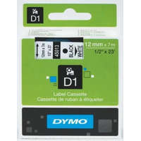 Dymo Dymo D1 45013 fehér alapon fekete eredeti feliratozó szalag (S0720530)