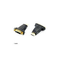 EQUIP Equip Átalakító - 118909 (HDMI-DVI(24+1), apa/anya, fekete)
