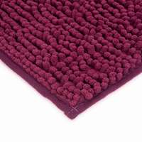 Family Pound Family Pound Hosszúszálú fürdőszobai kilépőszönyeg, kádkilépő 60 x 40 cm - bordó (57157A)