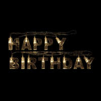 Family Family Születésnapi LED-es fényfüzér - "Happy Birthday" - 13 LED - 2 x AA - 2 m (56529C)
