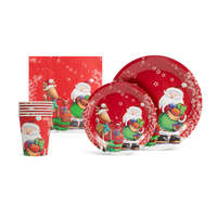 Family Family Karácsonyi papír teríték szett - 12 tányér, 6 pohár, 20 szalvéta (58224C)