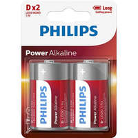 Philips Philips LR20P2B/10 elem power alkali d 2-bliszter