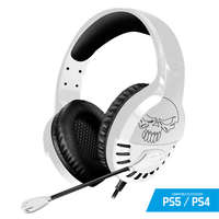SPIRIT OF GAMER Spirit of Gamer Fejhallgató - PRO-H3 Playstation (PS4/PS5, mikrofon, 3.5mm jack, hangerőszabályzó, 1m kábel, fehér)