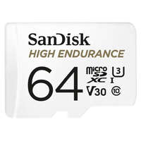 SanDisk SanDisk MICRO SDXC kártya HIGH ENDURANCE 64GB,100 MB/S,C10,U3,V30 (183566)