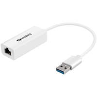 SANDBERG Sandberg Átalakító - USB3.0 Gigabit Network Adapter (USB3.0, RJ45, 10/100/1000Mbps, fehér)
