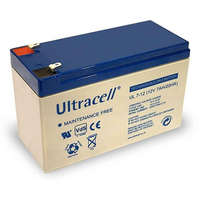 Ultracell Ultracell UL7-12 12V 7Ah zselés ólom akkumulátor gondozásmentes