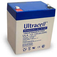 Ultracell Ultracell UL4-12 12V 4Ah zselés ólom akkumulátor gondozásmentes
