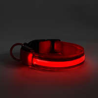 Yummie Yummie LED-es nyakörv - akkumulátoros - M méret - piros (60028B)