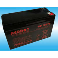 RedDot RedDot DD12070 12V 7Ah gondozásmentes AGM akkumulátor T1 (riasztóközpont, sziréna)