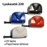 MOS MOS 220 irodai lyukasztó szürke (20 lapos)