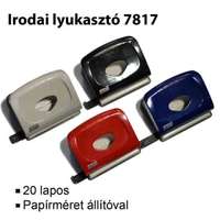 MOS MOS 7817 irodai lyukasztó lila (20 lapos)