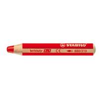 Stabilo Stabilo Woody, Színes ceruza, kerek, vastag, piros 880/310