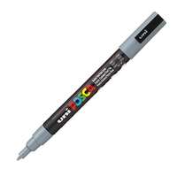 Uniball Dekormarker Uni Posca PC-3M 0.9-1.3 mm, kúpos, szürke (grey 37)