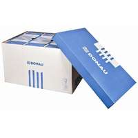 Donau Archiváló konténer, levehető tető, 522x351x305 mm, karton, Donau, kék-fehér 5 db/csomag