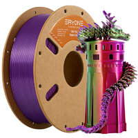 Eryone Eryone Silk PLA Triple Color selyemfényű piros, lila és zöld (red & purple & green) háromszínű 3D nyomtató Filament 1.75mm, 1kg/tekercs