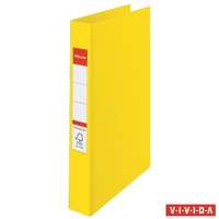 Esselte Gyűrűs könyv, 2 gyűrű, 42 mm, A4, PP/PP, Esselte Standard, Vivida sárga (14450)