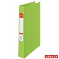 Esselte Gyűrűs könyv, 2 gyűrű, 42 mm, A4, PP/PP, Esselte Standard, Vivida zöld (14453)