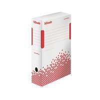 Esselte Archiváló doboz, A4, 100 mm, újrahasznosított karton, Esselte Speedbox, fehér (623908)