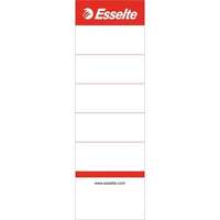 Esselte Cserecímke, iratrendezőhöz, kétoldalas, 50x158 mm, Esselte, fehér 10db/csomag (810801)