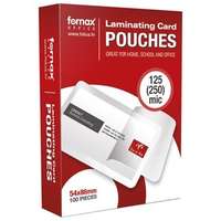 Fornax Lamináló fólia 54x86 névjegy 125mic. 100 db/csomag Fornax