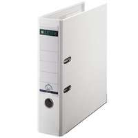 Leitz Iratrendező, 80 mm, A4, PP/karton, élvédő sínnel, Leitz 180 Wow, fehér